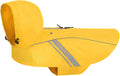 Vivaglory Wetoff dog raincoat front view yellow color
