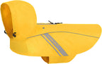 Vivaglory Wetoff dog raincoat front view yellow color