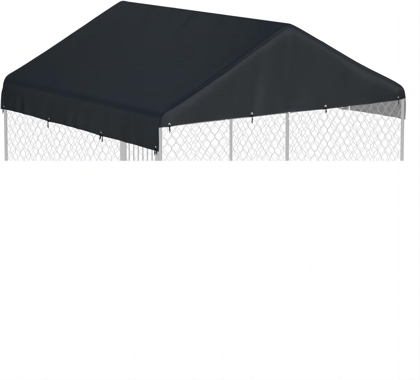 MDHAO dog kennel cover front view outdoor pet enclosure canopy