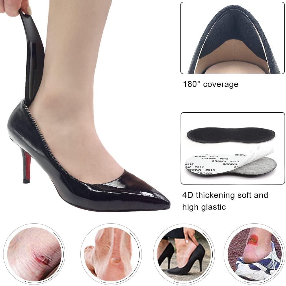 Two pairs of Dr Foot heel liners with extra shoe horn accessory.