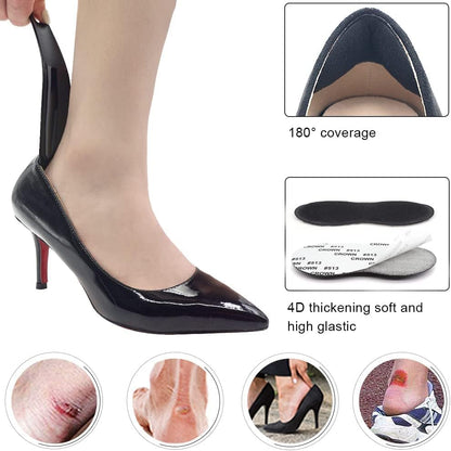 Two pairs of Dr Foot heel liners with extra shoe horn accessory.