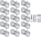 Side angle of the weather proof galvanized coating on premium imported pet kennel panel connectors.