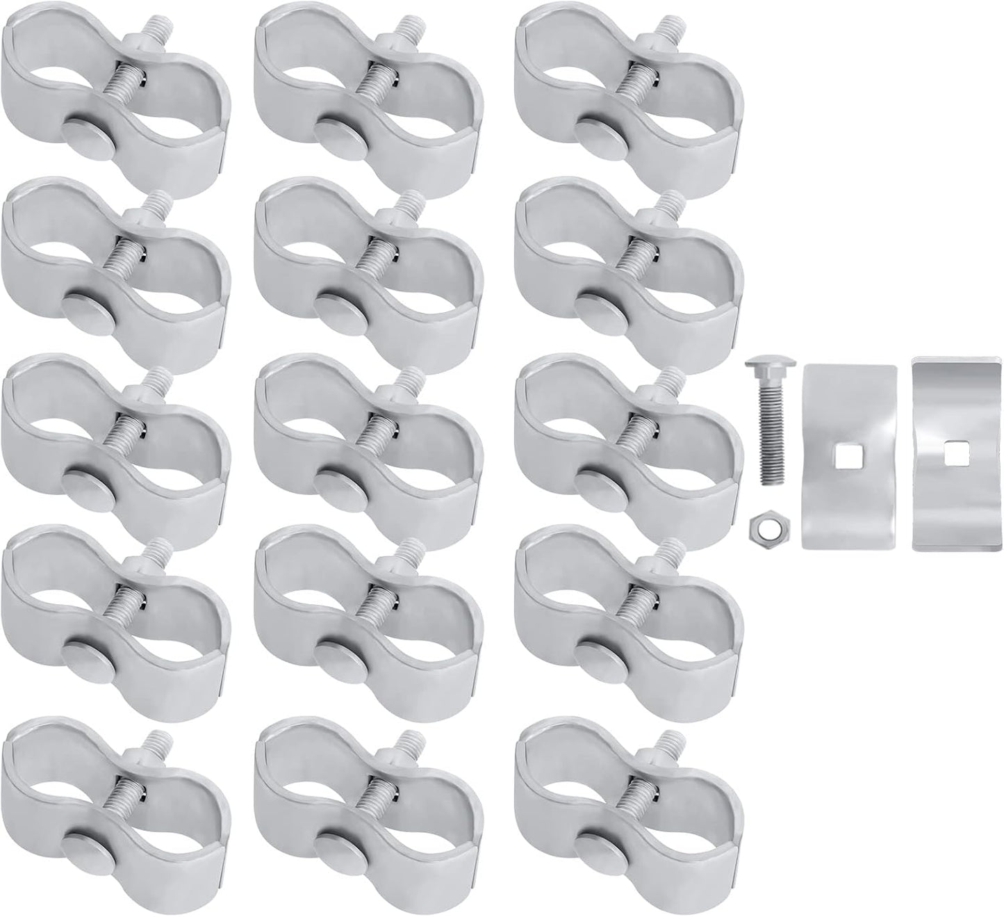 Side angle of the weather proof galvanized coating on premium imported pet kennel panel connectors.