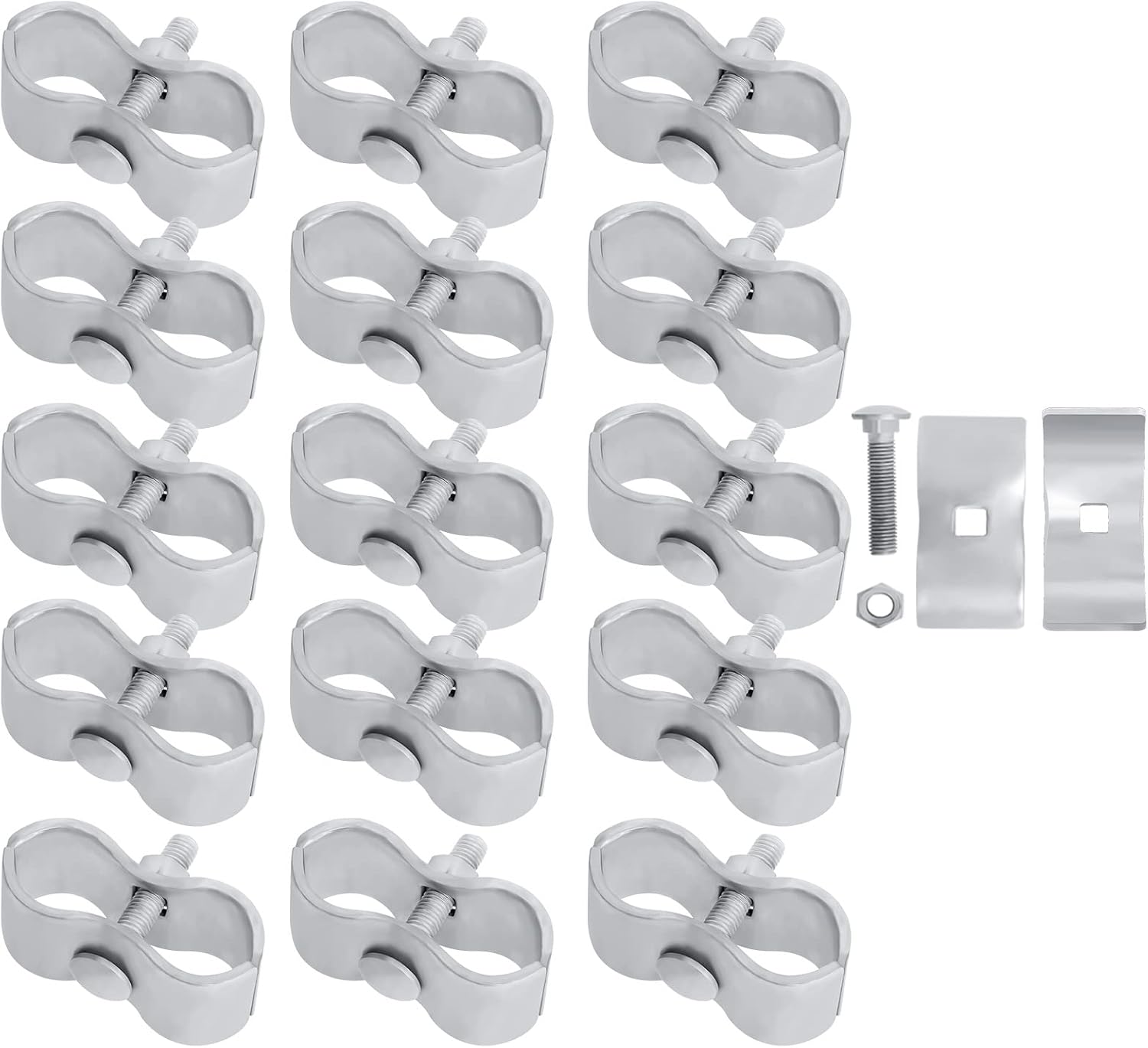 Side angle of the weather proof galvanized coating on premium imported pet kennel panel connectors.