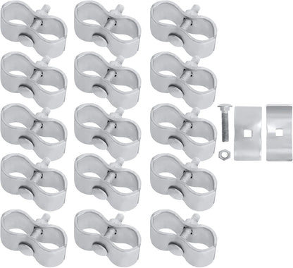 Side angle of the weather proof galvanized coating on premium imported pet kennel panel connectors.