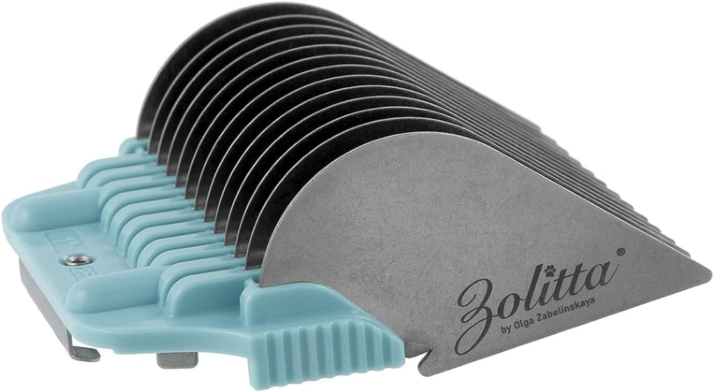 Bucchelli wide guide comb demonstrating compatibility with professional detachable dog clipper systems
