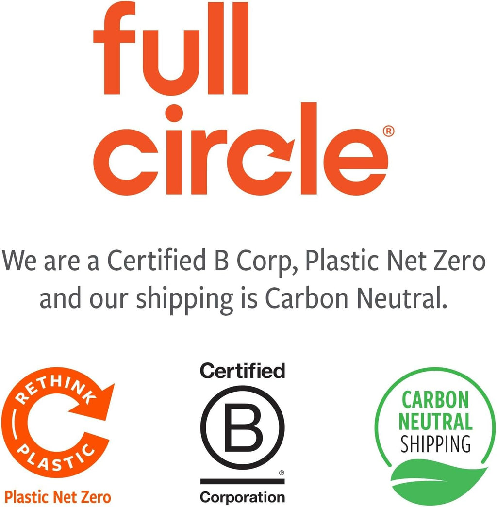 Unboxed Full Circle Dry Earth refill disk showing its round shape and dimensions