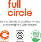 Unboxed Full Circle Dry Earth refill disk showing its round shape and dimensions