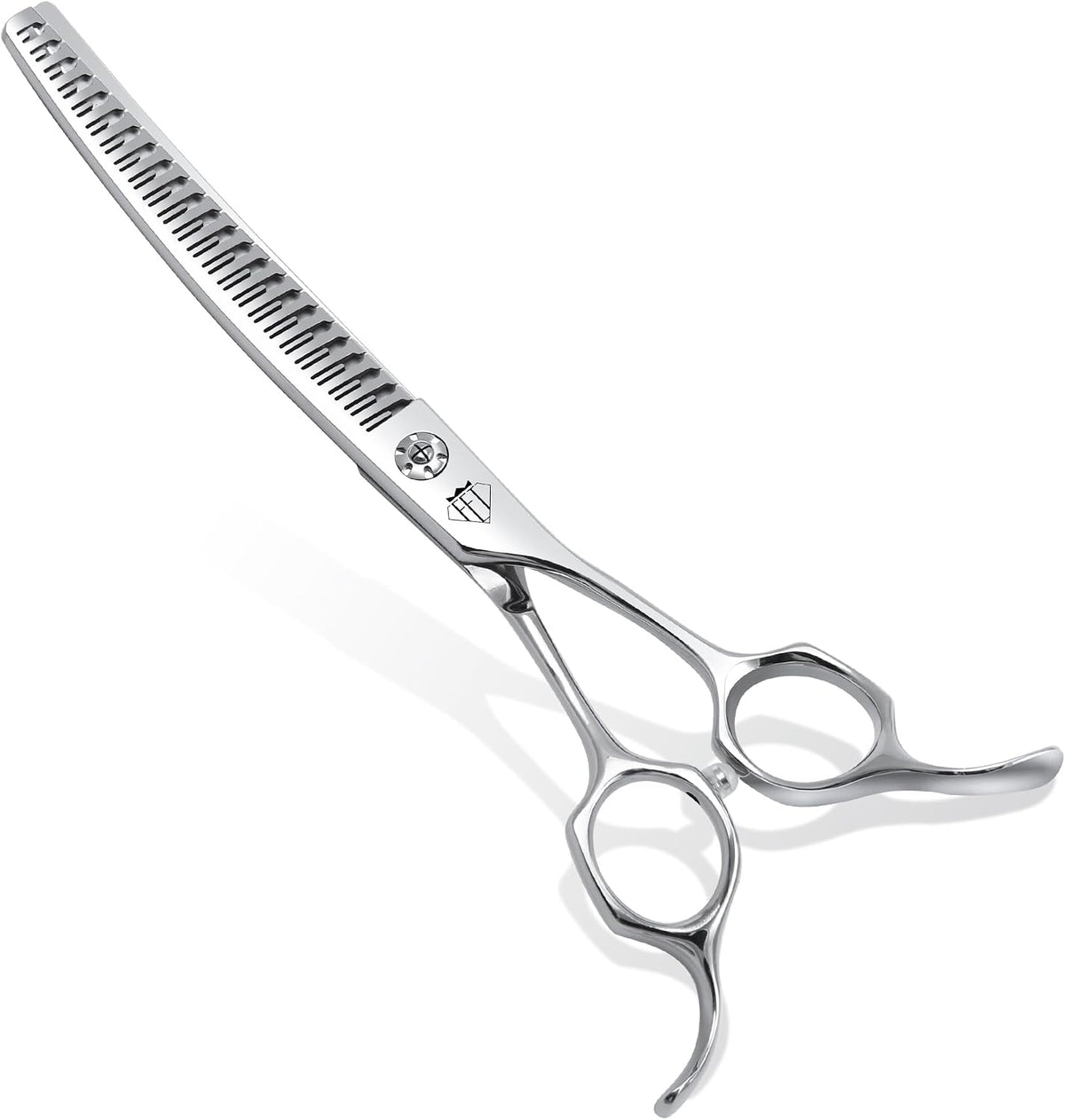 Professional Curved Thinning Scissors for Dog Grooming, 30-Degree Curvature, Japanese 440C for Trimming Dogs Cats and Other Pets face and paws (Curved Thinner) - Image 10