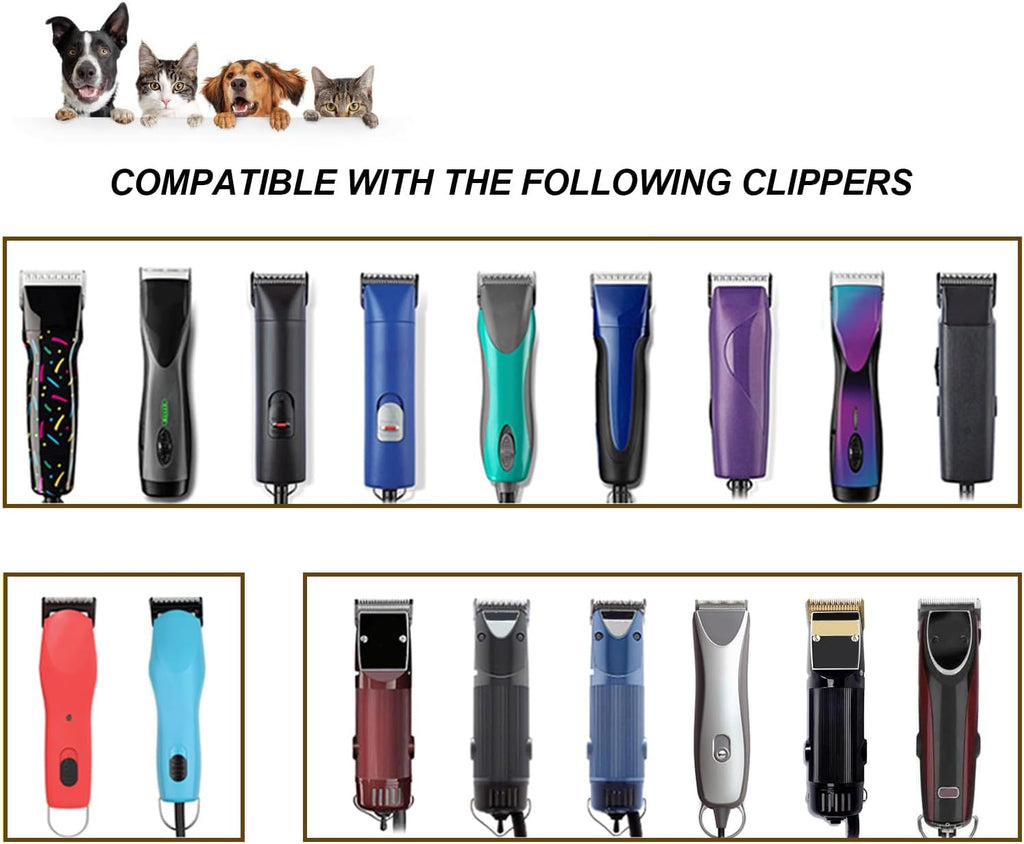 DODAER heat resistant ceramic pet grooming blade packaging contents for professional animal clipping.