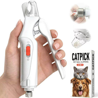Catpick 2-in-1 pet nail clipper and grinder front view