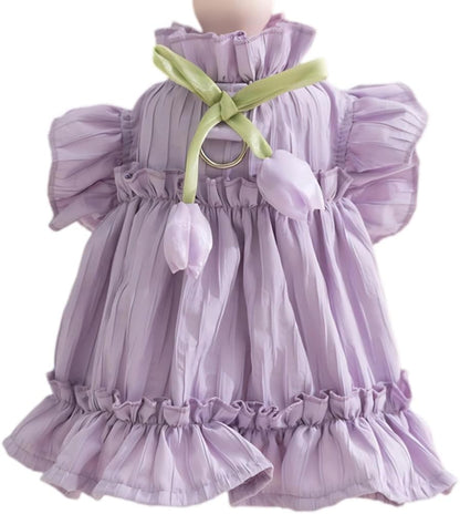 BIECWIAY imported princess dog skirt elegant clothing for small breeds