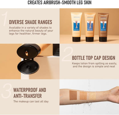 Generisch waterproof leg makeup texture and consistency