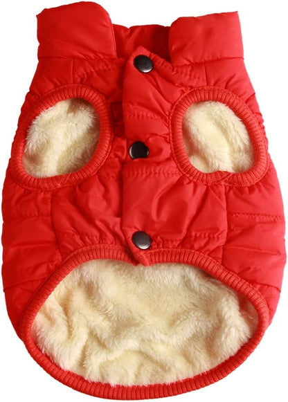 JoyDaog 2 Layers Fleece Lined Warm Dog Jacket for Puppy Winter Cold Weather,Soft Windproof Small Dog Coat,Green M - Image 11