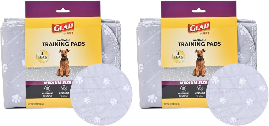 Glad for Pets washable training pads folded for storage