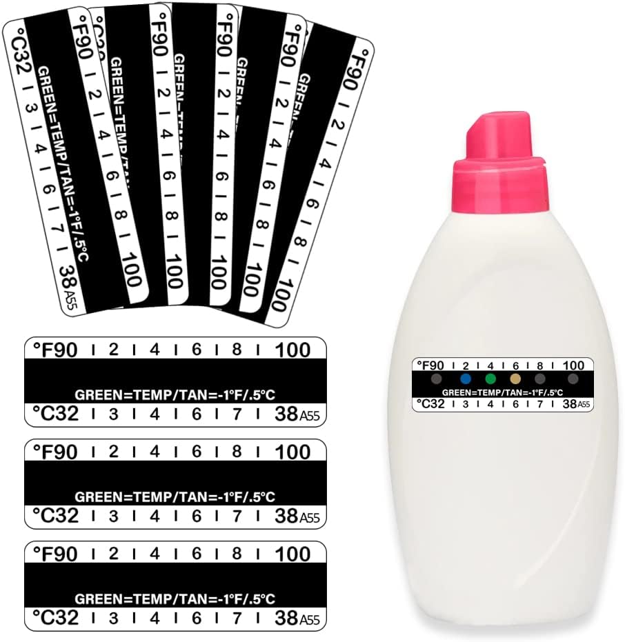 Temperature Strips 40 count front view showing Fahrenheit scale