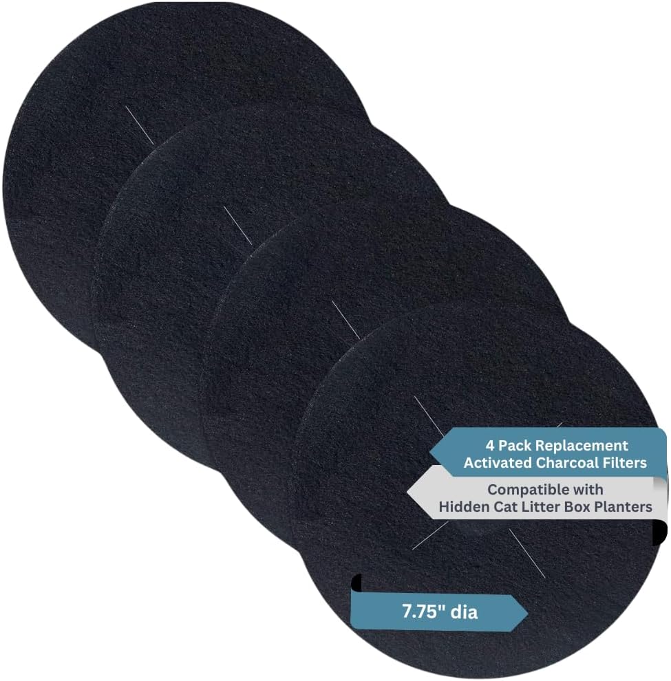 Fresh Headquarters Four Pack Activated Carbon Odor Reducing Filters front view packaging