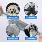 Silicone pet bathing gloves for horses and rabbits