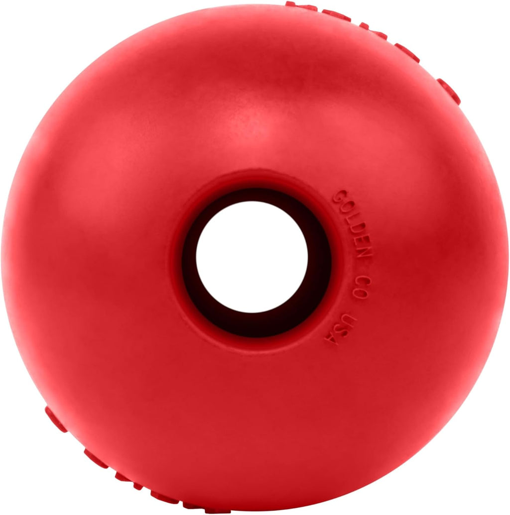 Comparison view of Kong Classic rubber ball size