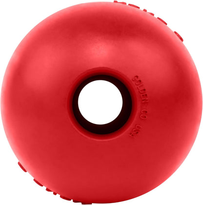 Comparison view of Kong Classic rubber ball size