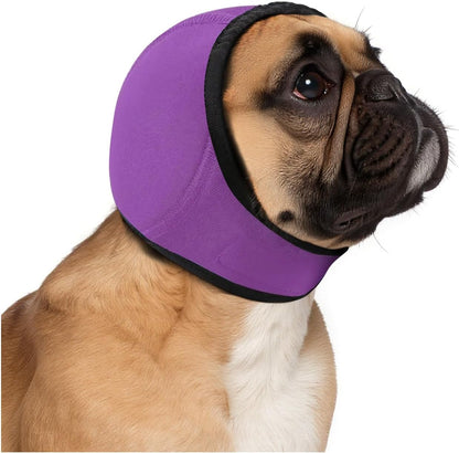 Dog Ear Muffs Noise Protection, No-Shake Ear Wrap for Hematoma Care, Bathing, Drying, Swimming & Noise Anxiety Relief (Rose Red, Small) - Image 8