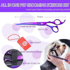 Purple Dragon 7 inch straight cutting shear close up