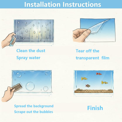 Water spray application process for bubble free static cling installation