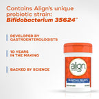 Align Bloating Relief capsules supplement facts nutritional label