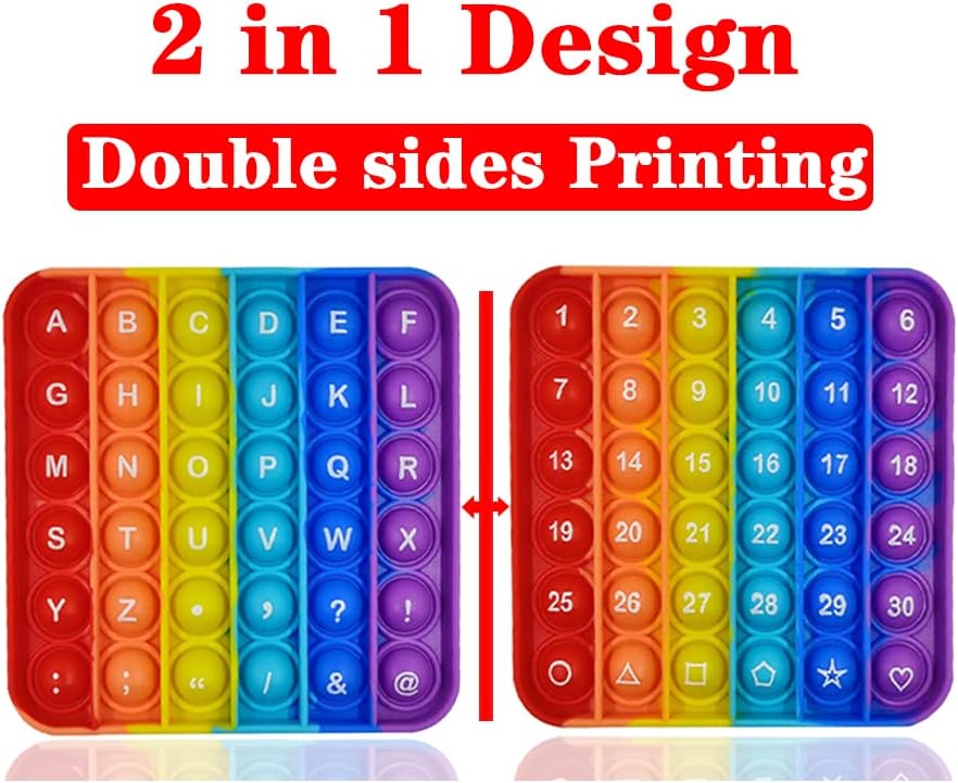 AK-SHIP sensory toy reverse side showing numbers 1 to 30 and shapes