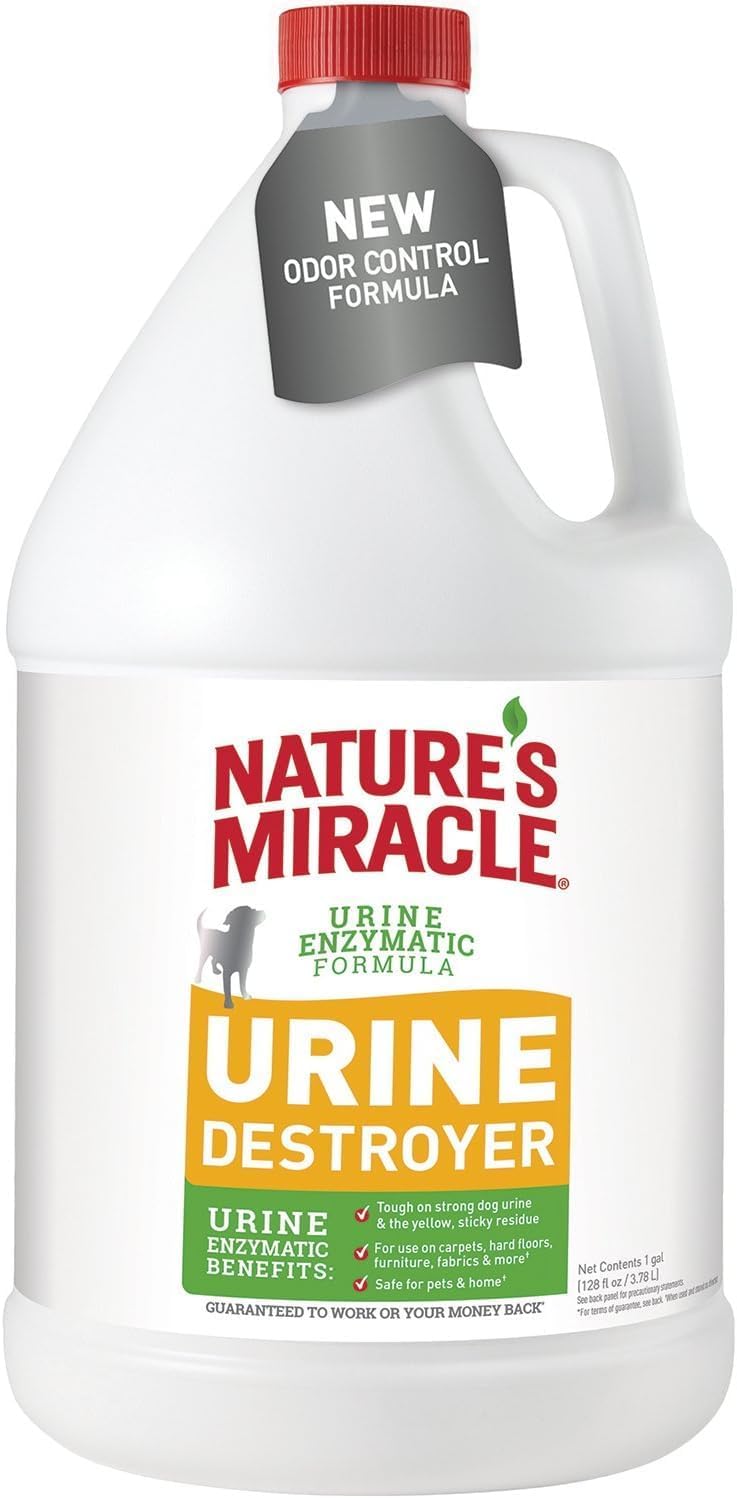 Nature's Miracle Dog Urine Destroyer, Dog Urine Stain Remover and Odor Control, White, 64 fl oz - Image 10