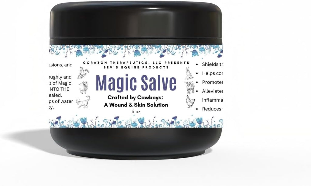Corazon Therapeutics Bevs Magic Salve 6 ounce jar front view