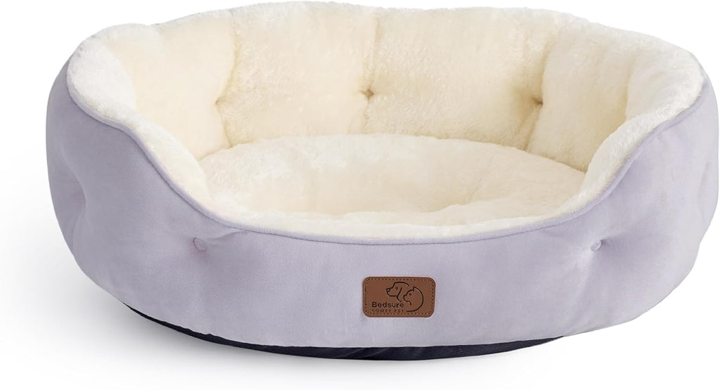 Bedsure Cooling Dog Beds for Small Dogs - Round Cat Beds for Indoor Cats, Washable Pet Bed for Puppy and Kitten with Slip-Resistant Bottom, 20 Inches, Arctic Cooling Blue - Image 15
