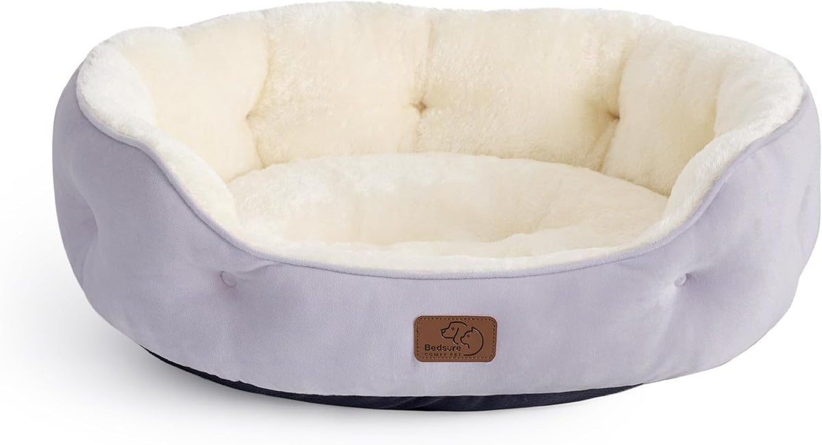 Bedsure Cooling Dog Beds for Small Dogs - Round Cat Beds for Indoor Cats, Washable Pet Bed for Puppy and Kitten with Slip-Resistant Bottom, 20 Inches, Arctic Cooling Blue - Image 15