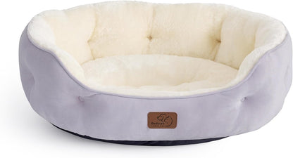 Bedsure Cooling Dog Beds for Small Dogs - Round Cat Beds for Indoor Cats, Washable Pet Bed for Puppy and Kitten with Slip-Resistant Bottom, 20 Inches, Arctic Cooling Blue - Image 15