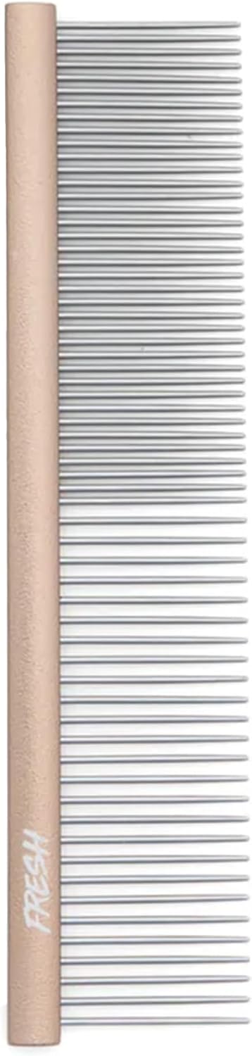 Fresh Ultra Wide XL Metal Pet Comb, Oval Aluminum Handle, Wide Tooth Spacing, Metal Grooming Comb for Dogs, 9.75" - Image 9