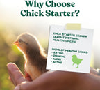 Close up of Manna Pro chick starter crumbles texture