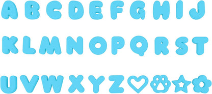 Wisedog Dog Charms for Collar - 30 Pcs Silicone Letter Charms, Waterproof Alphabet Pet ID for Dog Cat Collars, DIY Personalized Name Pendant (Yellow, 19MM) - Image 12
