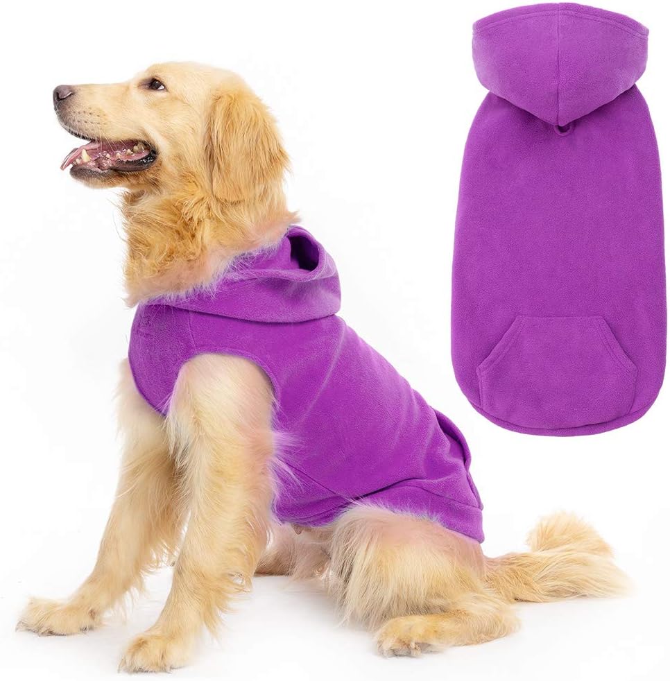 EXPAWLORER Dog Hoodie Fleece Sweater Vest, Hooded Dog Sweatshirt Fall Winter Pet Clothes with Leash Hole, Sleeveless Warm Cozy Puppy Clothing for Cat Small Medium Large Dogs Girl Boy, Grey XL - Image 13