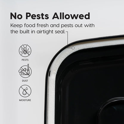 Iris Usa premium airtight container packed with dry dog food
