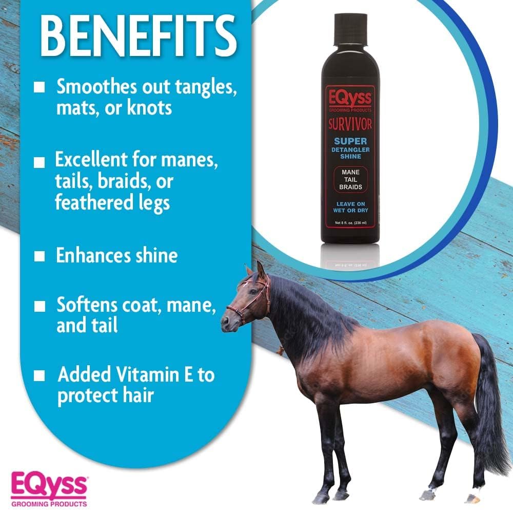 Eqyss Survivor Equine Horse Detangler label details