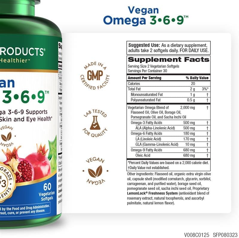 Purity Products 5-in-1 Essential Fatty Acid complex label
