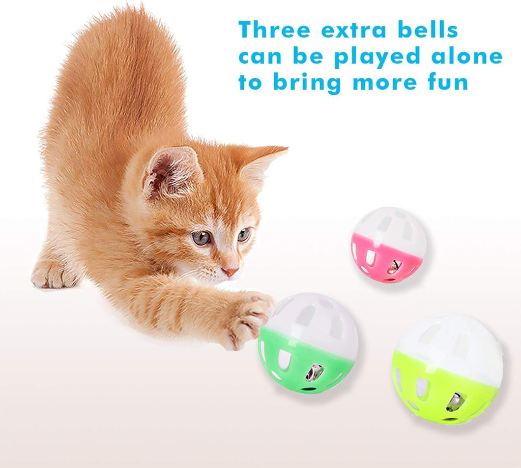 Upsky cat toy roller being played with by an active kitten