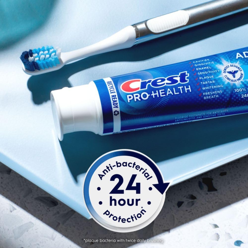 Imported Crest Pro Health toothpaste 5.1 Ounce tube showing product benefits