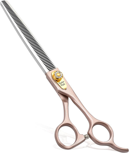 Professional Curved Dog Grooming Scissors 7'' Rose Gold 440C Stainless Steel Pet Cutting Shears Safety Trimming Shearing for Dogs Cats - Image 11