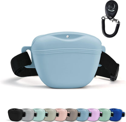 AUDWUD leakproof magnetic pet treat wallet close up on reinforced earholes