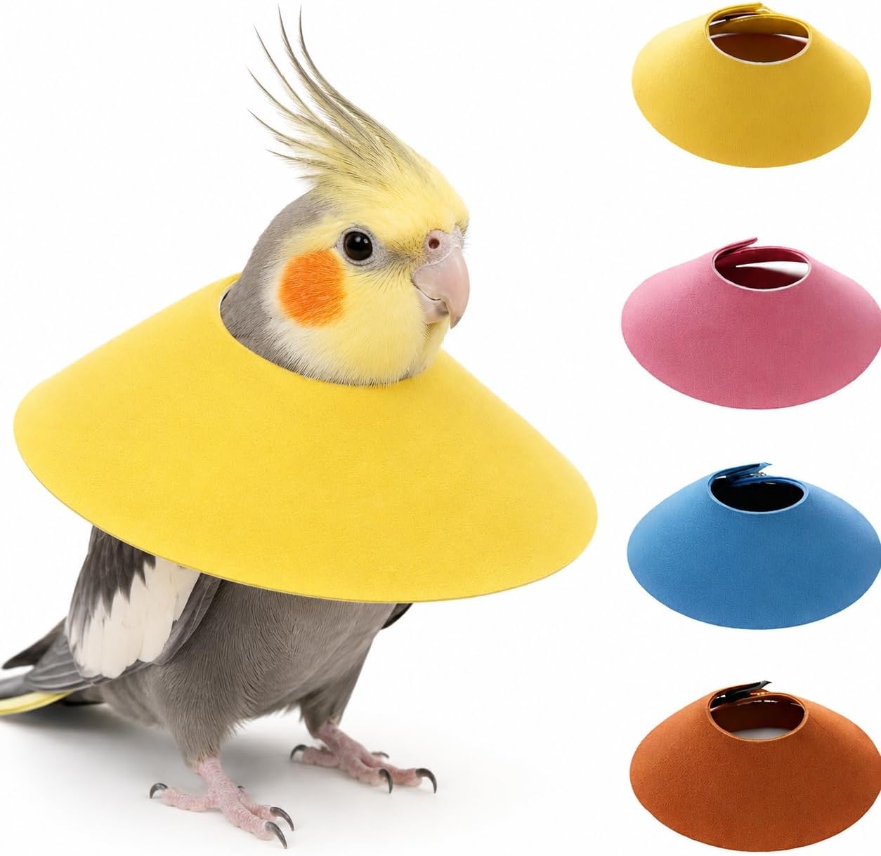 HIHETE bird care recovery cone collar packaging contents for parrot health