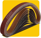 1/2x18 1/2 x 18 Inch Sanding Belt Pack 1/2-Inch x 18-Inch,60 Pcs(10 Each of 40 60 80 120 150 240 Grits) Aluminum Oxide for Sander - Image 12