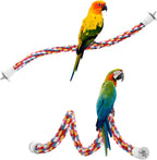 Metal screw-on end connectors for secure bird cage mounting