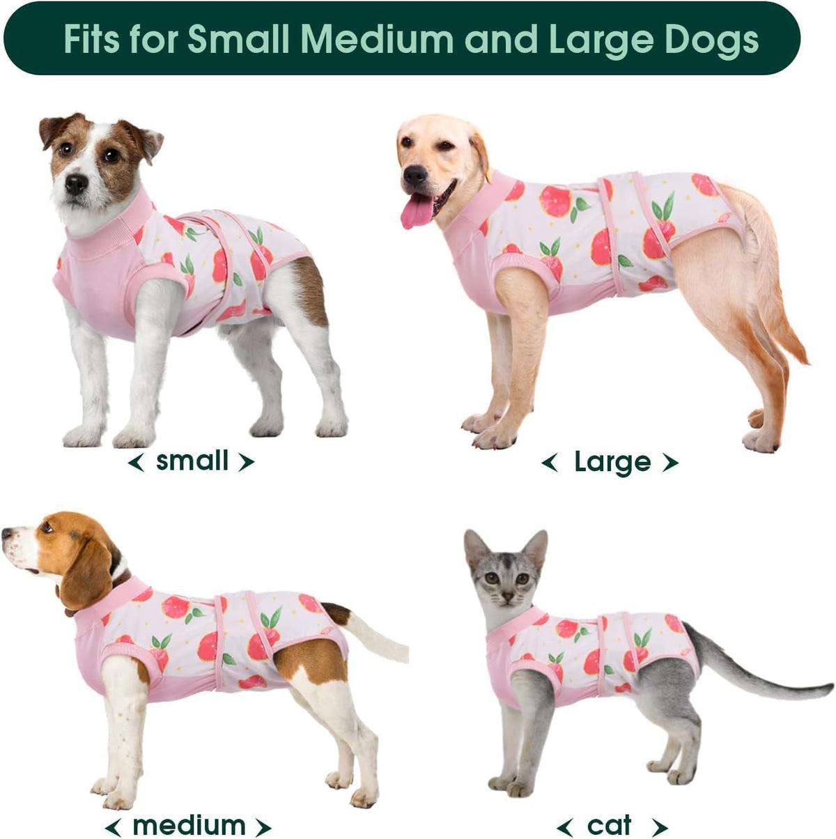 Kuoser protective pet bodysuit bathroom break tape design detail