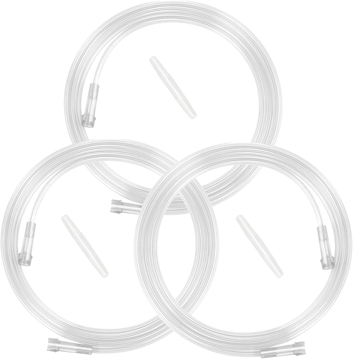 Generic 5 Foot High Flow Oxygen Tube Extension front view medical grade PVC